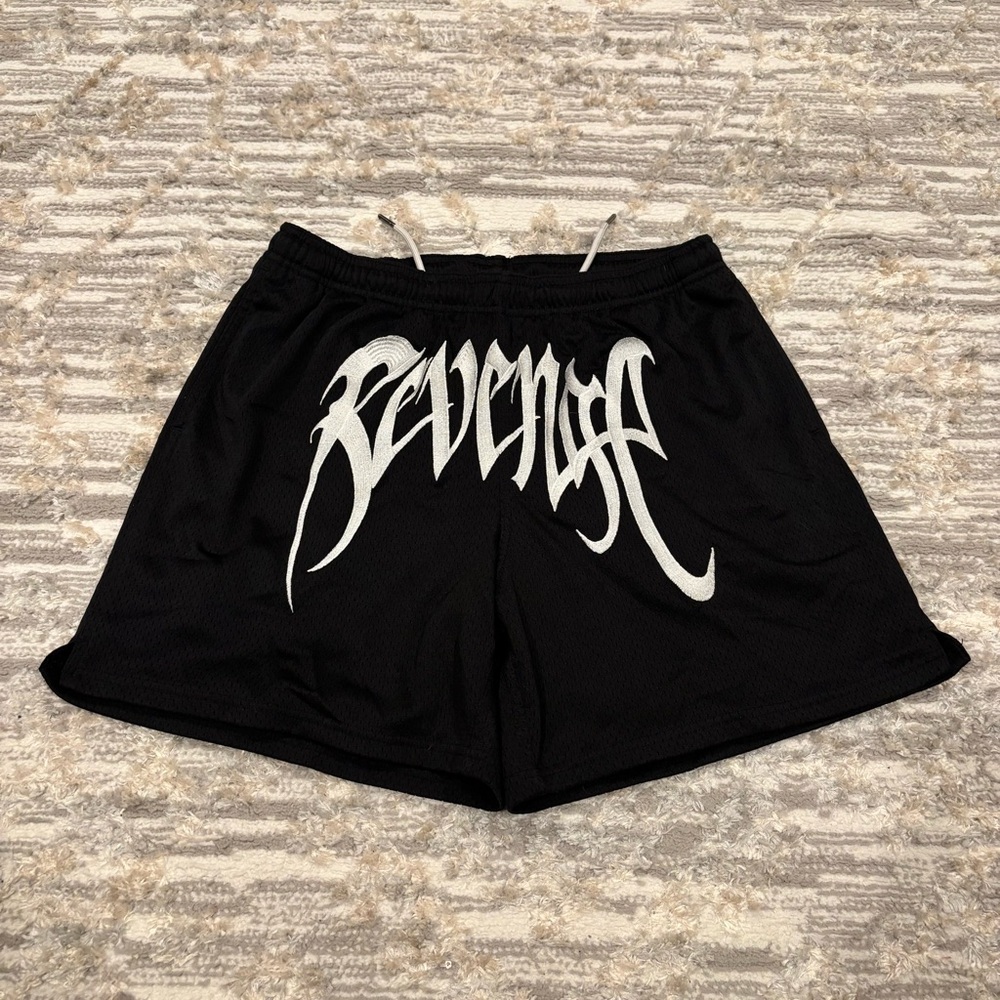 Revenge Embroidered Big Logo Mesh Shorts Men’s Medium Rare XXTentacion - Picture 1 of 10